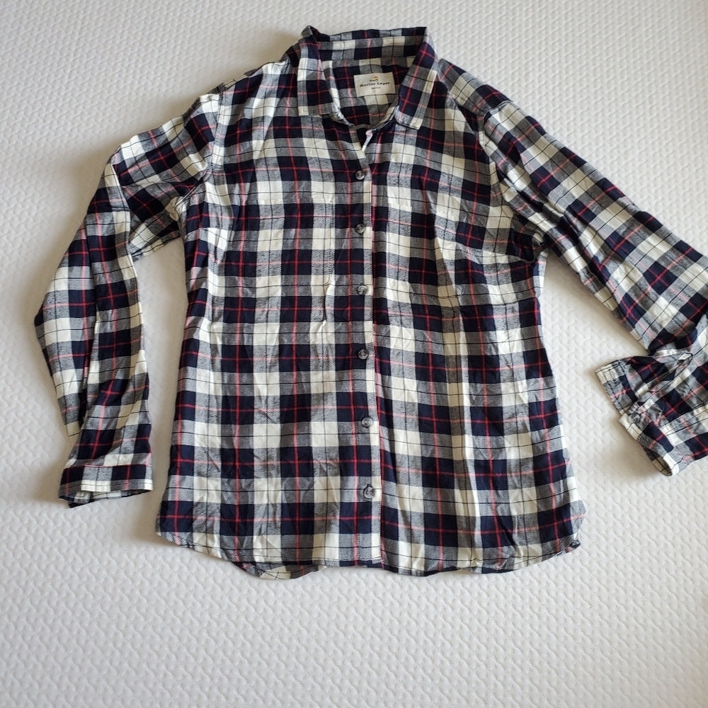 Marine Layer Flannel Top Size Medium